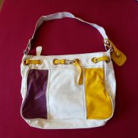 Geräumige Handtasche von David Jones in gelb-weiss-lila Berlin - Steglitz Vorschau