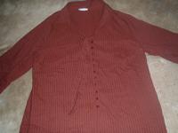 Ulla Popken Damen Bluse 3/4 Arm Braun gemustert Gr. 50/52 Brandenburg - Nauen Vorschau