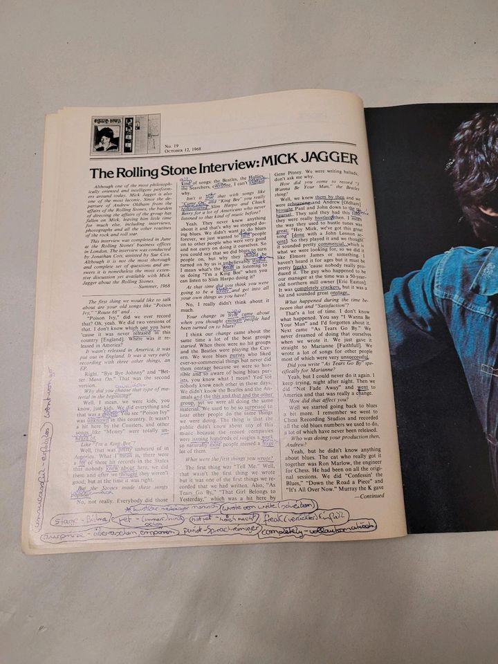 Vintage Musik Rolling Stones 1975 in Mommenheim