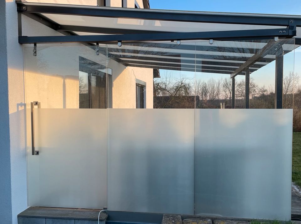 Glaselemente Glas Terrasse Sichtschutz in Dettelbach