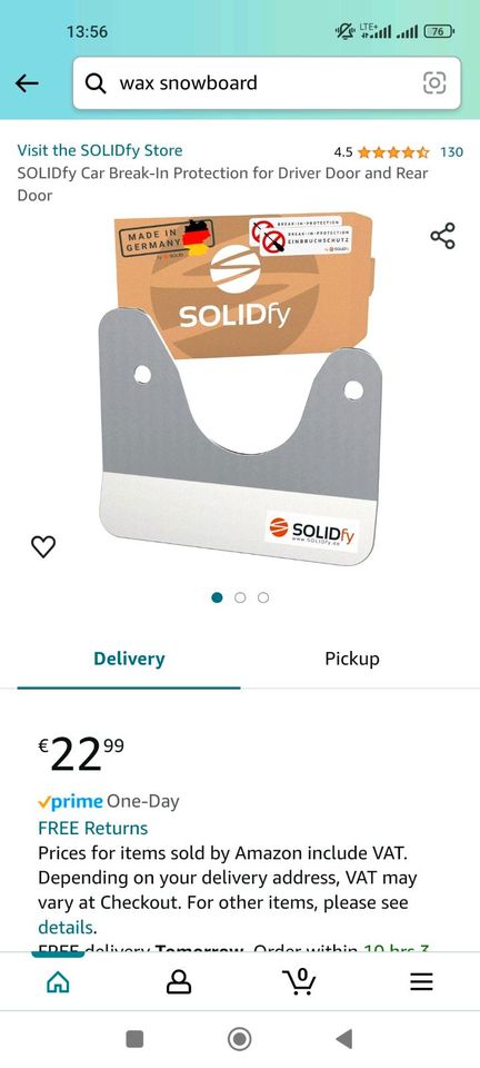 SOLIDfy Car Break-In Protection for Driver Door and Rear Door in Baden-Baden