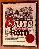 Emaille Schild "Mühlberg Burekorn" 25x20 Schleswig-Holstein - Bargteheide Vorschau