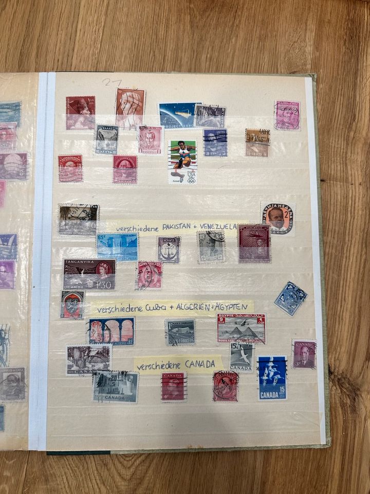 Briefmarkensammlung aus den 50er/60er - alte Marken in Landshut