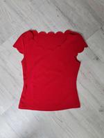 rotes T-Shirt mit süßem Ausschnitt Nordrhein-Westfalen - Gütersloh Vorschau