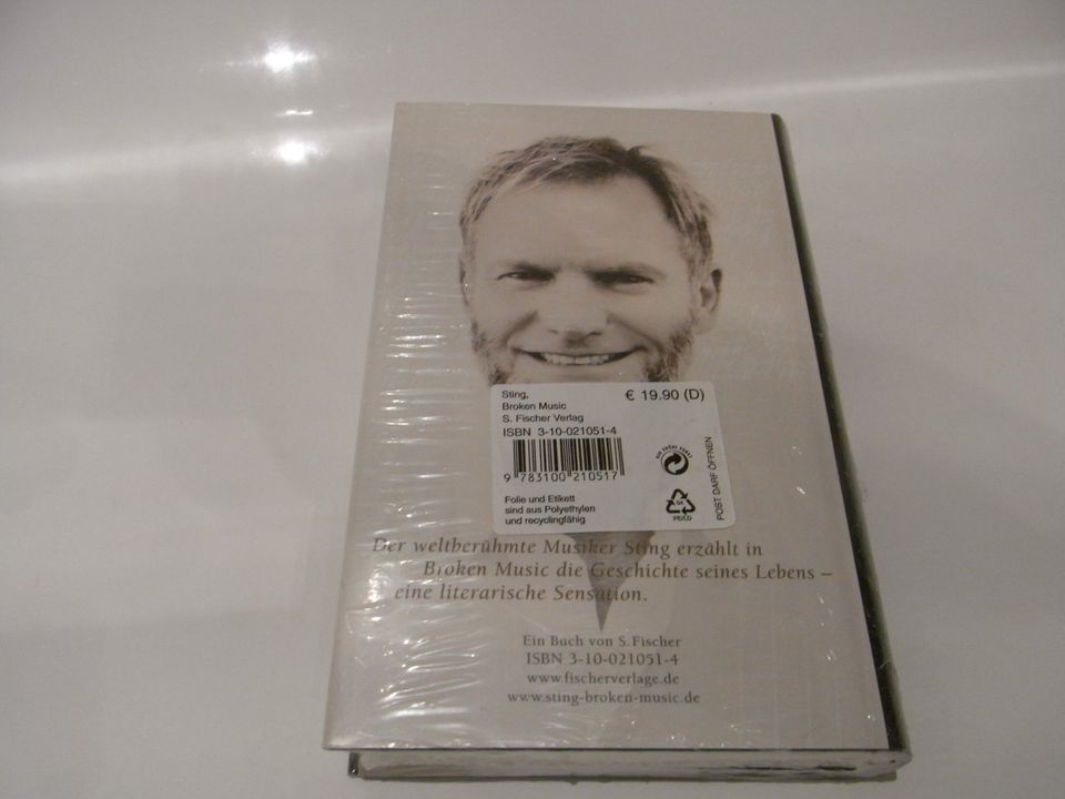 Sting Broken Music, Autobiographie, Hardcover, 2003 in Bad Soden am Taunus