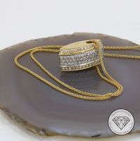 M*200949 Wert 3.850,- Kette mit Diamant Anhänger 14Kt Gold xxyy Essen - Karnap Vorschau