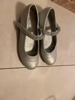 Silber Festliche Schuhe Kommunion Hochzeit riemchen Bayern - Bad Abbach Vorschau