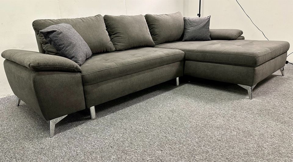 NEU! Ecksofa + 2,5 Sitzer Garnitur Latigo Schlamm in Löhne