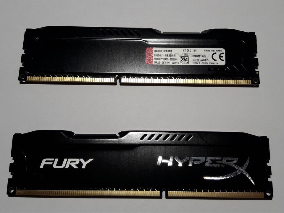 Kingston HyperX Fury - 8GB Kit (HX316C10FBK2/8) in Potsdam