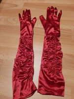 Gothic Satin-Handschuhe, rot, ellbogenlang Thüringen - Weimar Vorschau