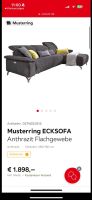 Musterring ECKSOFA Anthrazit Flachgewebe Bonn - Ippendorf Vorschau