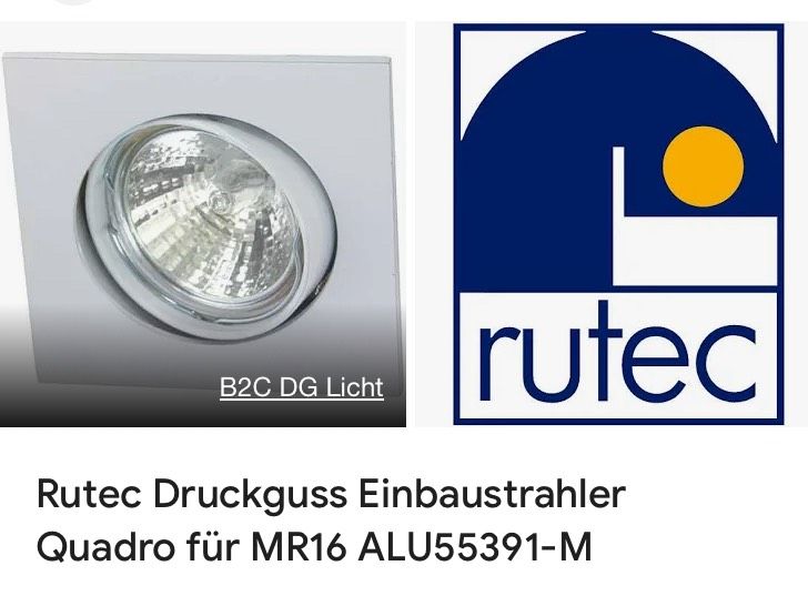 Trafo Einbaustrahler LED Rutec Mean Well Quadro Lampen Leuchten in Billigheim-Ingenheim