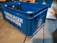 Alte unterschiedliche Bierkisten der Flensburger Brauerei Schleswig-Holstein - Langballig Vorschau