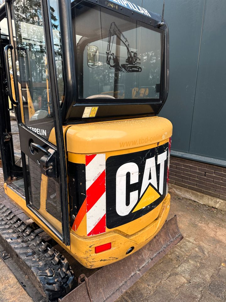 CAT 301.8C mini bagger + ifor williams trailers in Twist