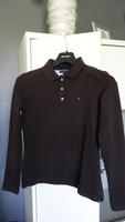 TOMMY HILFIGER Damen langarm Polo Shirt Gr. M 38 braun Bayern - Döhlau Vorschau