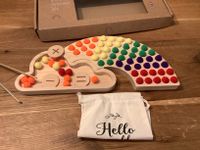 Montessori Regenbogen Farbspiel erste Zahlen Sortierspiel Bayern - Wildflecken Vorschau