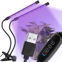 LED Pflanzenlampe 2-Kopf Vollspektrum Wachstumslampe Anzucht USB Hessen - Marburg Vorschau
