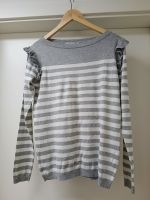 Gestreifter Strickpullover mit Rüschendetails Bayern - Augsburg Vorschau