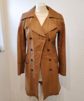 Leder Mantel gr XS 34 Cognac Orsay Trenchcoat Retro 70 Jahre Nordrhein-Westfalen - Heinsberg Vorschau