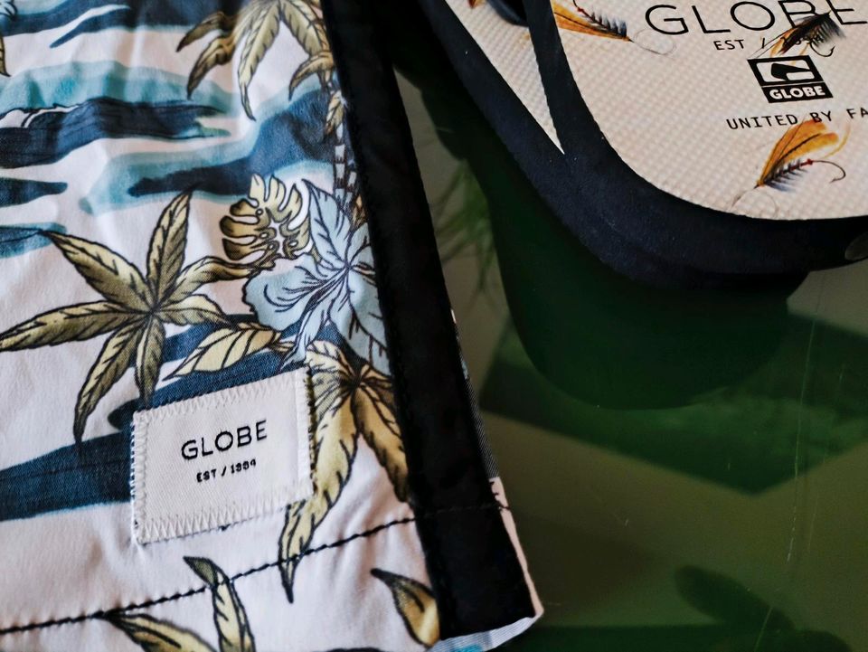 Globe 420 Boardshorts Short Kids Gr. XS NEU + Gratis Flipflops in Altenberge