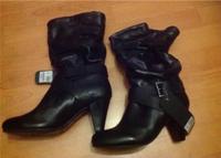 Oxmox Echt Leder Damen Stieflette Schuhe Gr 36 schwarz NP 120€ Niedersachsen - Edewecht Vorschau