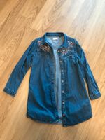 Kleid Bluse Hemd Jeans next 116 blau Stickereien Blumen Thüringen - Berka/Werra Vorschau