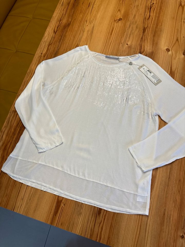 Monari Bluse Shirt Gr. 44 weiß neu in Machern