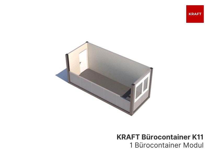 Bürocontainer 20 Fuß | 16 Größen | 245 x 605 x 287 | 12,5 m2 in Kerpen