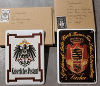 2× Historische Schilder Post Postamt Metallschilder 500 Jahre Baden-Württemberg - Ulm Vorschau