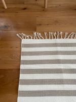 Teppich 170x120 beige streifen Skandi boho wolle Weiss grau Altona - Hamburg Blankenese Vorschau