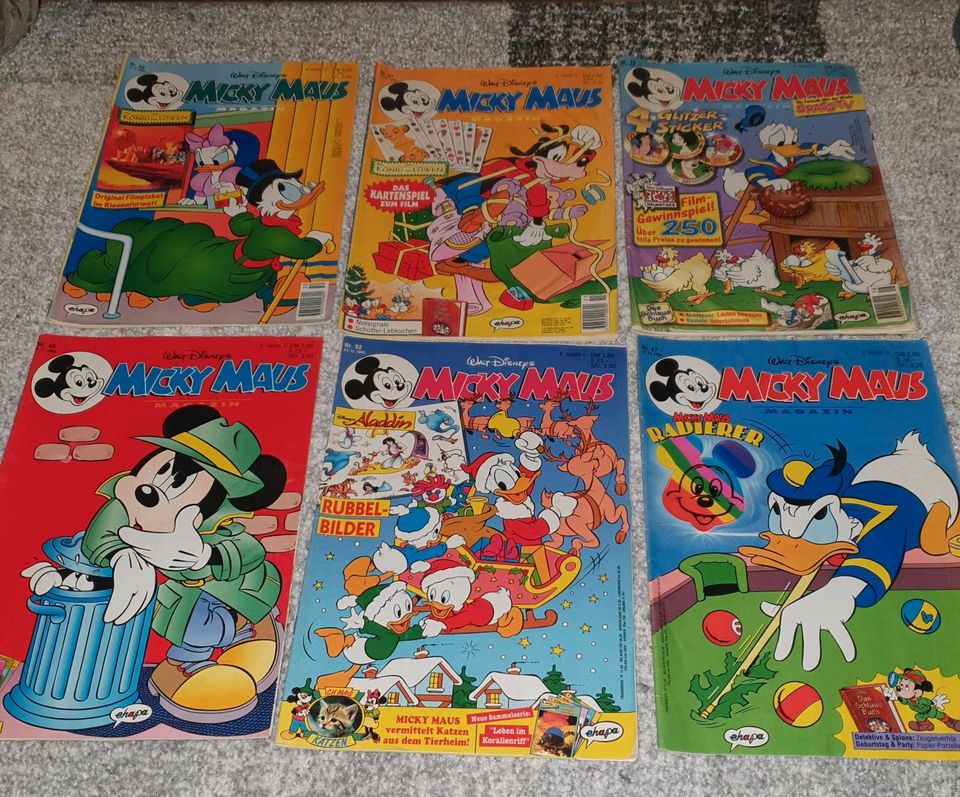 Comics Micky Maus, Donald Duck, Micky Vision 90er in Greifswald