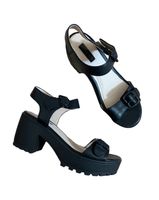 Neue Topshop Plateau Sandalen 37 Echt Leder schwarz Berlin - Neukölln Vorschau