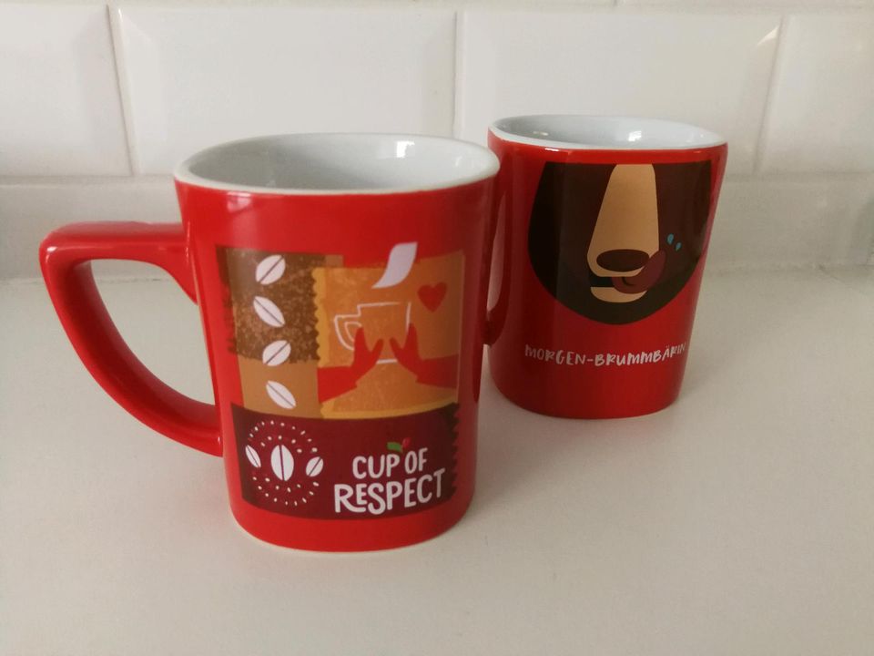 Nescafe Sammeltassen Brummbär in, Cup of Respect in Seeheim-Jugenheim