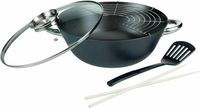 NEU Profi Wok Set Topf Wokpfanne Multifunktionstopf 6,2L 5 tlg. Hessen - Riedstadt Vorschau