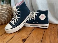 ⭐️Converse-Chuck Taylor All Stars Lift Denim/dunkelblau/rosa Hessen - Alsbach-Hähnlein Vorschau