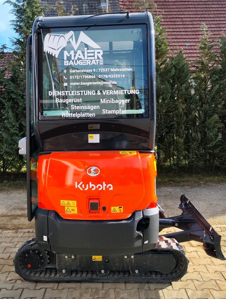 Kubota KX 019-4 Minibagger  Powertilt HS01Bagger mieten in Mehrstetten