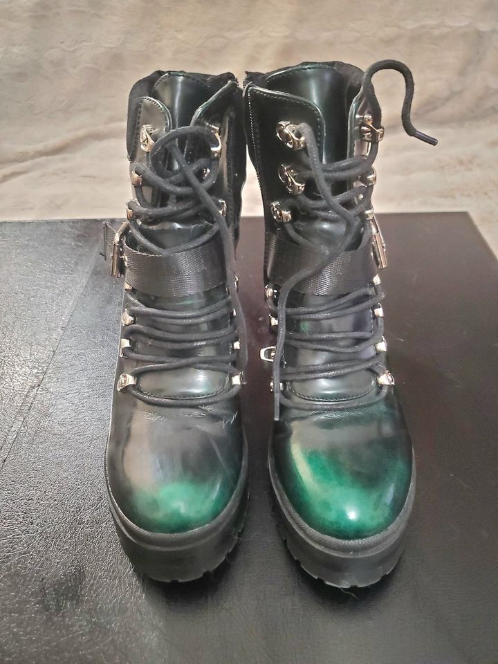 Stiefelletten, Boots, schwarz grün, gr 38, neu in Berlin