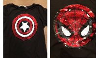 T-Shirt Shirt H&M Spider-Man captain America schwarz 116/122 Niedersachsen - Diekholzen Vorschau