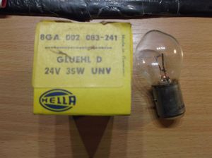 10 x Hella Glühlampe - BA15s - 12V - 18W - R