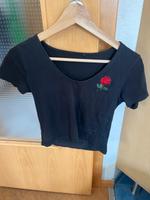 Crop Shirt rose schwarz Bayern - Geretsried Vorschau