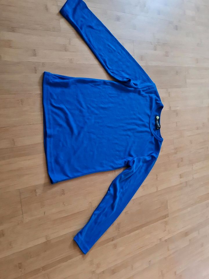 Lotmart Basic Shirt Longssleeve blau Gr 122/128 in Neumark