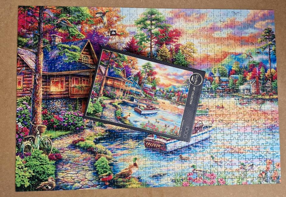 Grafika ART Collection Puzzle, 1000 Teile, "Freedom at the Lake" in Falkensee