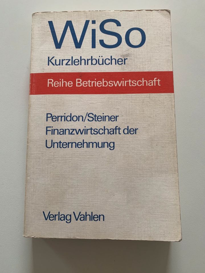 Finanzwirtschaft der Unternehmung WiSo Kurzlehrbücher in München