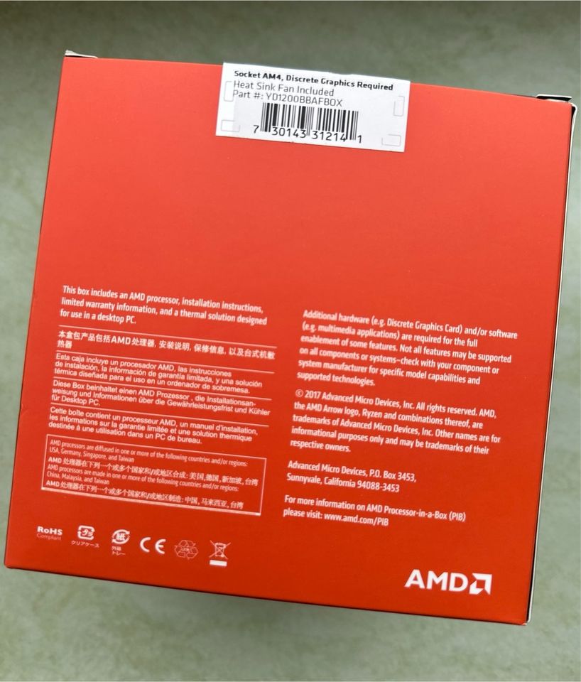 CPU mit Kühler AMD Ryzen 3 1200 Box in Brilon