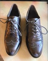 Tamaris Lackschuhe loafer Budapester Gr. 39 grau Silber Bayern - Kleinkahl Vorschau