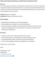 Buchhaltungs-/Adminstrations-Spezialist (m/w/d) Leipzig - Sellerhausen-Stünz Vorschau