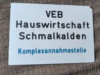 VEB Betriebsschild Thüringen - Schmalkalden Vorschau