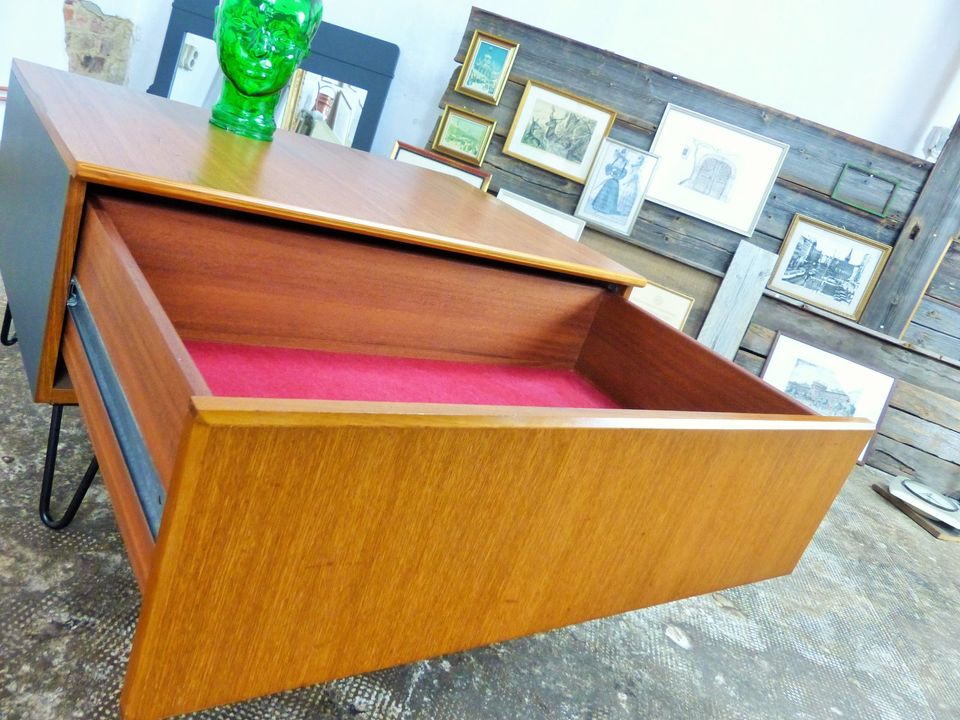 Lowboard Teak 70er Mid Century DDR Vintage Retro in Leipzig