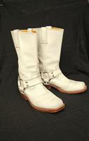 Vintage Biker Boots Weiß Buffalo 38 39 Leder Frankfurt am Main - Ostend Vorschau
