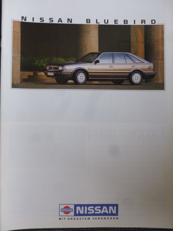 Nissan Bluebird, Prospekt von 5/1988 in Lippstadt